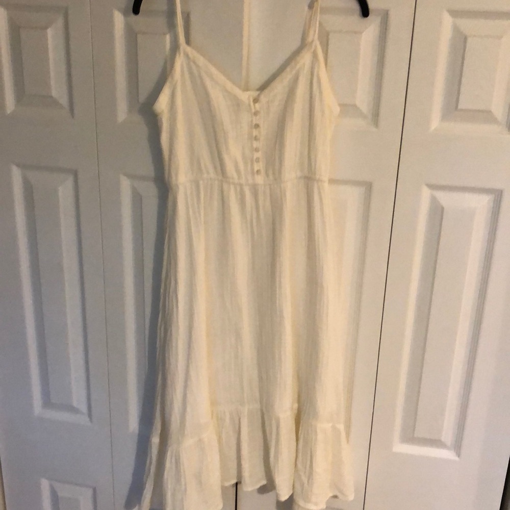 Aerie off white cotton dress